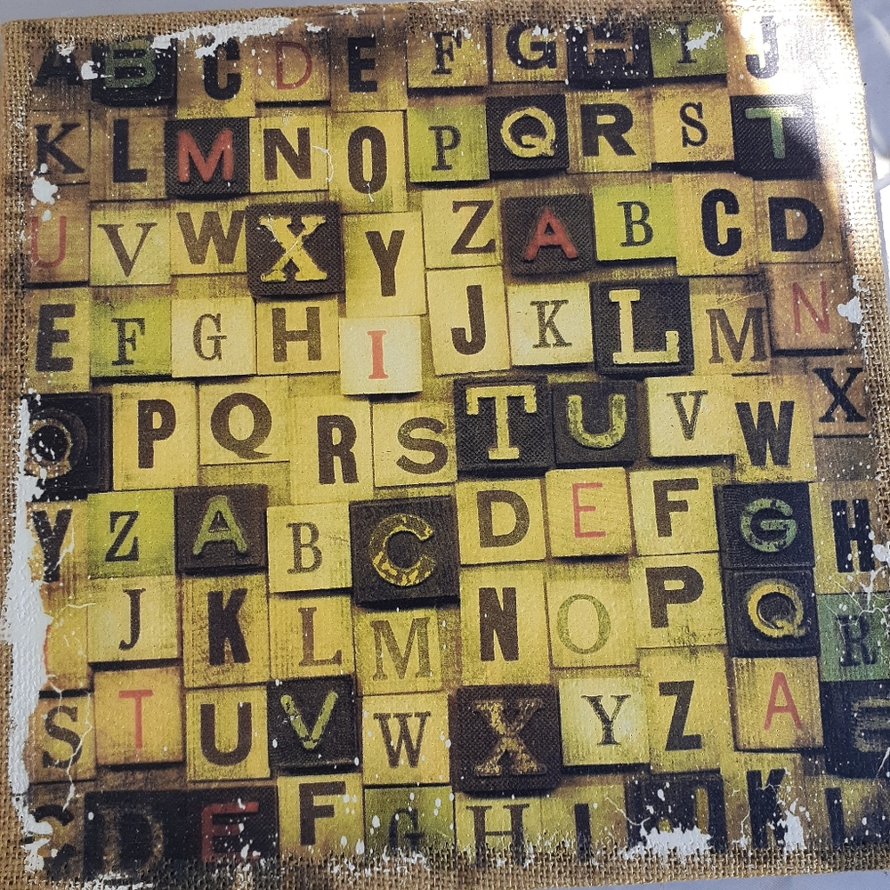 Alphabet canvas picture